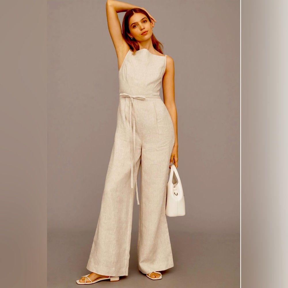 REFORMATION Ciara Linen Jumpsuit